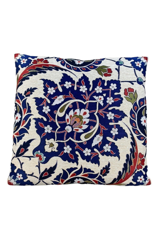 Jakarlı Goblen Pano Dokuma Lale Dekoratif Kırlent / Yastık Kılıfı