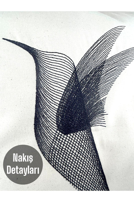 Embroidered Tasseled Cotton Decorative 2-Piece Cushion / Pillow Case