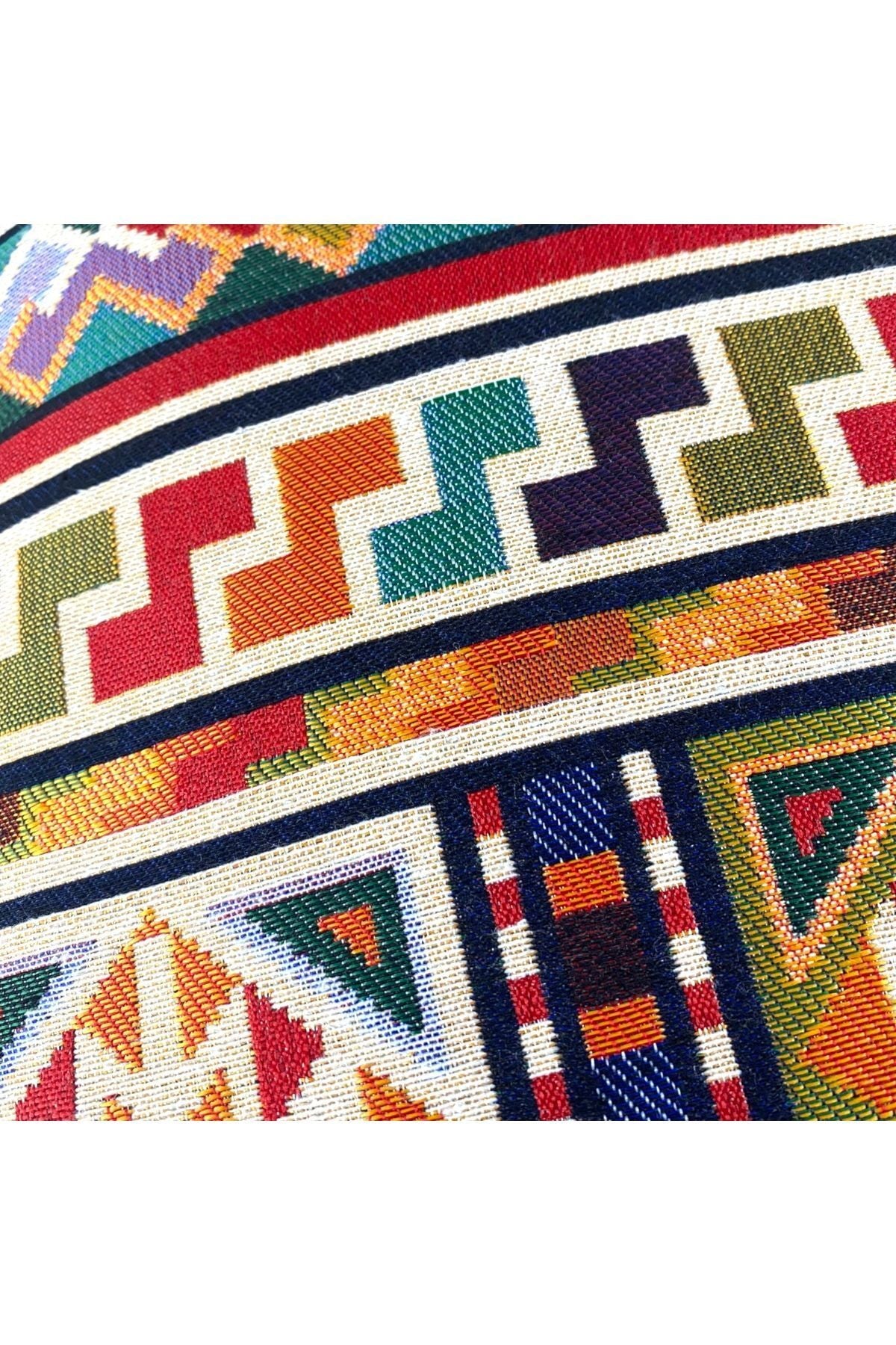 Goblen Dokuma Pamuklu Dekoratif Kırlent/yastık Kılıfı