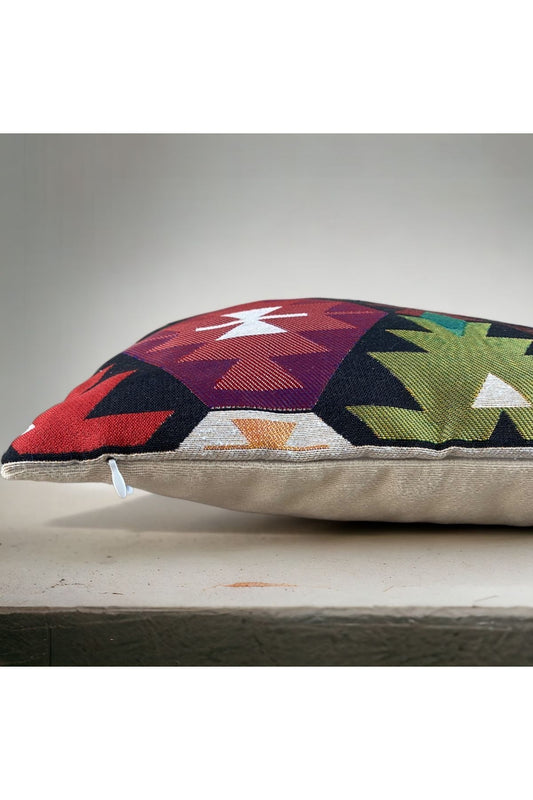 Goblen Dokuma Pamuklu Dekoratif Kırlent/yastık Kılıfı