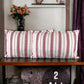 Cotton Modern Red Striped Decorative 2-Piece Cushion / Pillow Case