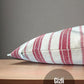 Cotton Modern Red Striped Decorative 2-Piece Cushion / Pillow Case