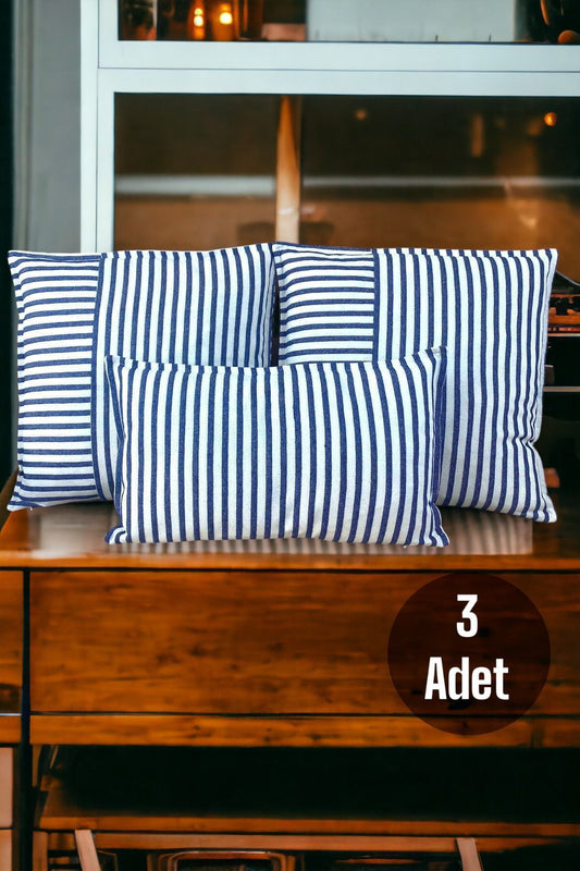 Cotton Modern Decorative Cushion / Pillow Case - SET OF 3