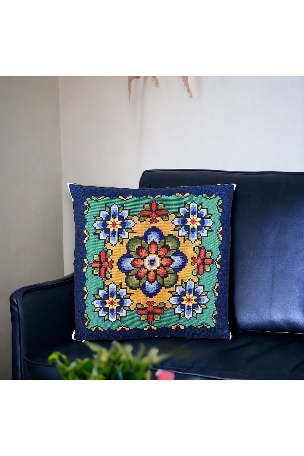 Tapestry Woven Cotton Decorative Cushion / Pillow Case