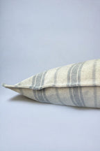 Cotton Modern Gray Striped Decorative 2-Piece Cushion / Pillow Case