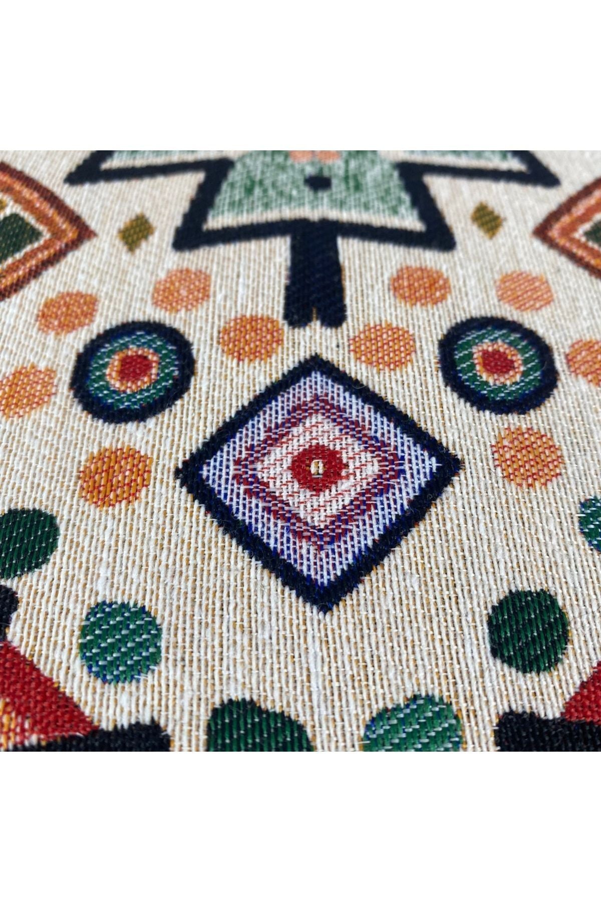 dekoratif aztek goblen kırlent kılıfı 45x45