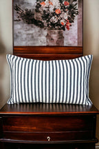 Modern Black Striped Cotton Decorative 30x50 Cm Single Pillow / Cushion Cover