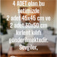 Siyah Çizgili Pamuklu Dekoratif 30x50 Cm Ve 45x45 Cm 4'lü Set Yastık / Kırlent Kılıfı - 2 Çift