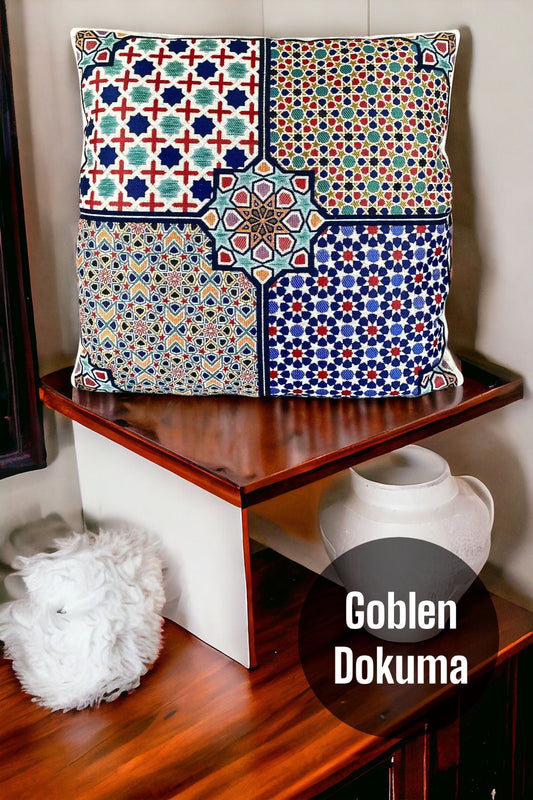 Tapestry Woven Star Cotton Cushion Cover