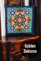 Tapestry Woven Cotton Decorative Cushion / Pillow Case