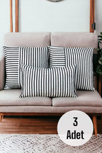 Cotton Modern Decorative Cushion / Pillow Case - SET OF 3