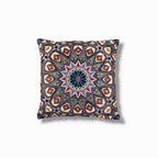 Jacquard Tapestry Panel Woven Green Mandala Decorative Cushion / Pillow Case