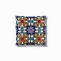 Jacquard Tapestry Panel Woven Green Mandala Decorative Cushion / Pillow Case