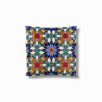 Jacquard Tapestry Panel Woven Green Mandala Decorative Cushion / Pillow Case