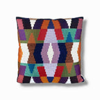 aztek goblen dokuma kırlent kılıfı 45x45