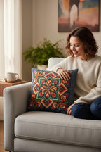 çiçekli kırlent kılıfı 45x45