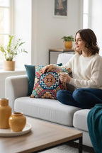 jakarlı kırlent kılıfı 45x45