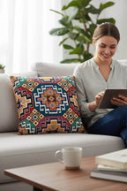jakarlı kırlent kılıfı 45x45