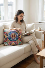 jakarlı kırlent kılıfı 45x45