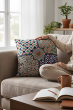 Tapestry Woven Star Cotton Cushion Cover