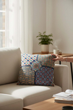 Tapestry Woven Star Cotton Cushion Cover