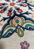 Jacquard Tapestry Panel Woven Green Mandala Decorative Cushion / Pillow Case