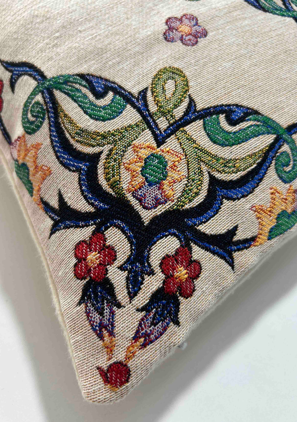 Jacquard Tapestry Panel Woven Green Mandala Decorative Cushion / Pillow Case