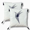 Embroidered Tasseled Cotton Decorative 2-Piece Cushion / Pillow Case