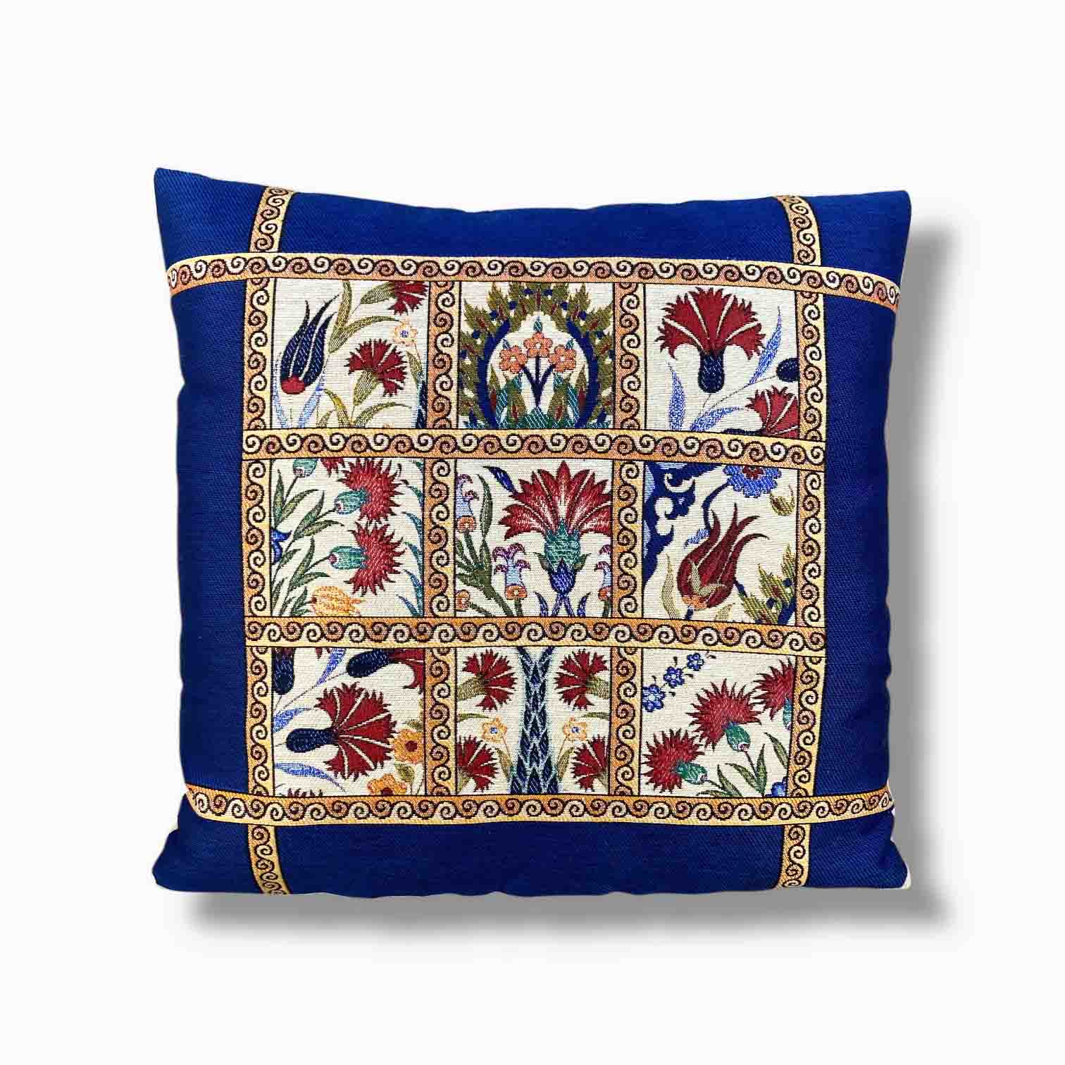 dekoratif lale kırlent kılıfı 45x45