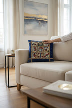 dekoratif lale kırlent kılıfı 45x45