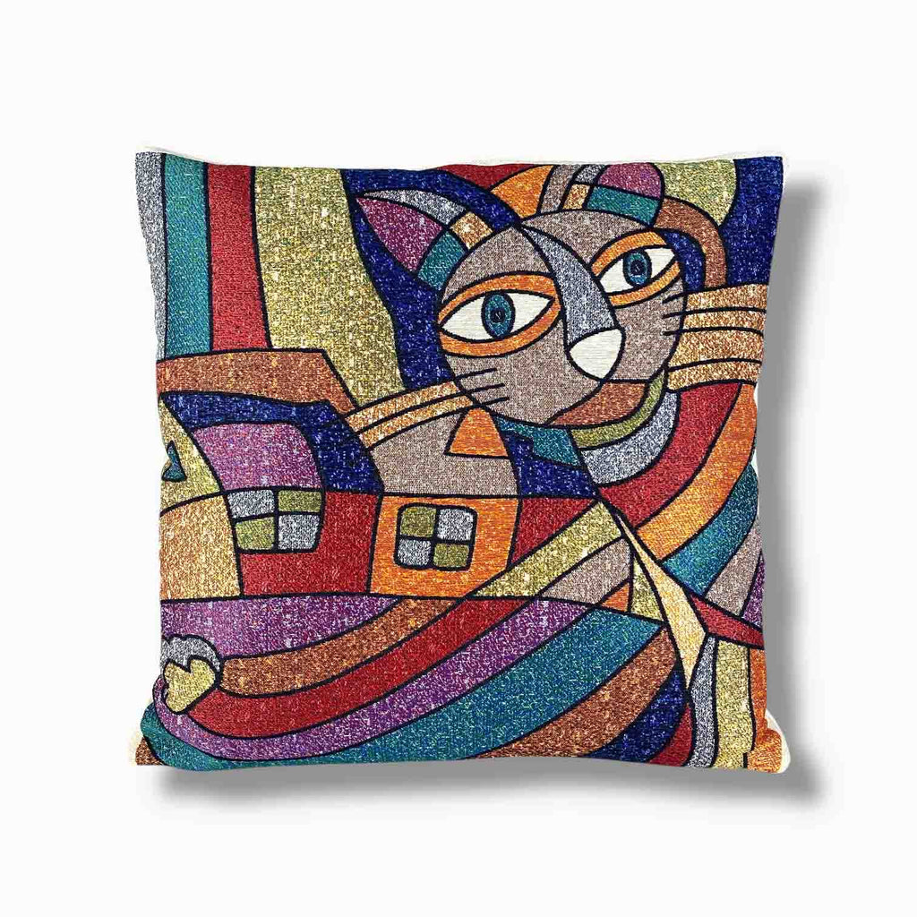 kedi kırlent kılıfı 45x45 