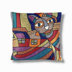 kedi kırlent kılıfı 45x45 