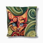 Jacquard Tapestry Panel Woven Picasso Cat Decorative Cushion / Pillow Case